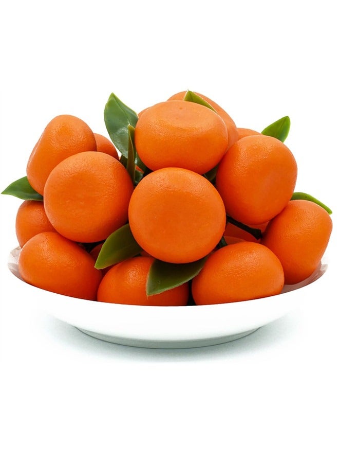 Osowake 15Pcs Artificial Orange Fake Orange Simulation Mini Orange Plastic Fruits for Decoration Simulation Fruits Artificial Citrus Model Props for Wedding Home Party Kitchen Decor(5 Clusters) - Image 5