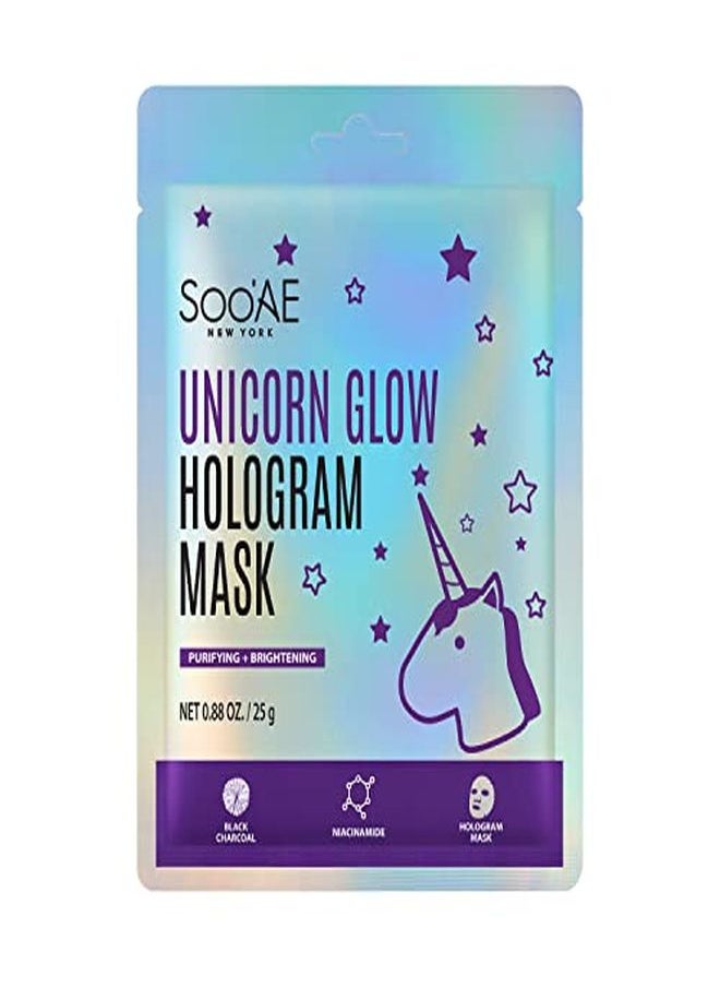 SOOAE - Soo Ae Unicorn Glow Hologram Mask, 12 Count - Image 1