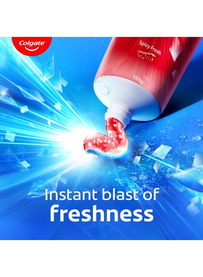 Colgate MaxFresh Toothpaste Spicy Fresh 100ml X Pack of 2Pcs - Image 4