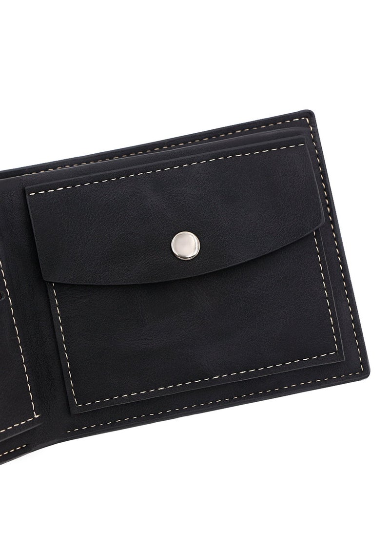 MenBense Business Men's Wallet Short Wallet Card Holder Document Bag 12*9.5*2.5cm - Image 5