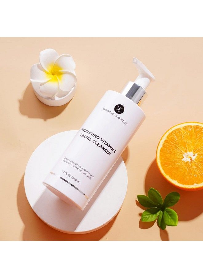 Narrative Cosmetics Vitamin C Face Wash Cleanser Natural Anti Aging Face Wash That Improves Skin Texture And Tone. Gently Remove Impurities For A Clean And Balanced Skin 6.7 Fl Oz (200Ml) - Image 5