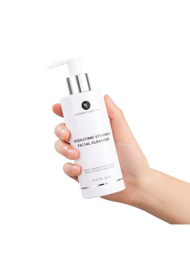 Narrative Cosmetics Vitamin C Face Wash Cleanser Natural Anti Aging Face Wash That Improves Skin Texture And Tone. Gently Remove Impurities For A Clean And Balanced Skin 6.7 Fl Oz (200Ml) - Image 4