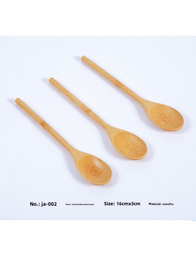 Gift Box Special Bamboo Spoon Kidsren's Small Bamboo Spoon Coffee Stirring Spoon Bamboo Spoon Spoon Can Be Printed-Specifications:JA-002  - Image 1