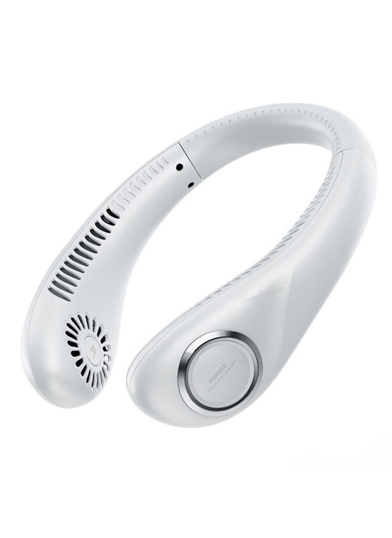REMAX Icying Series Bladeless Neckband Fan – Hands-Free, Portable Cooling with Dual-Core Airflow, USB-C Charging  - Image 1