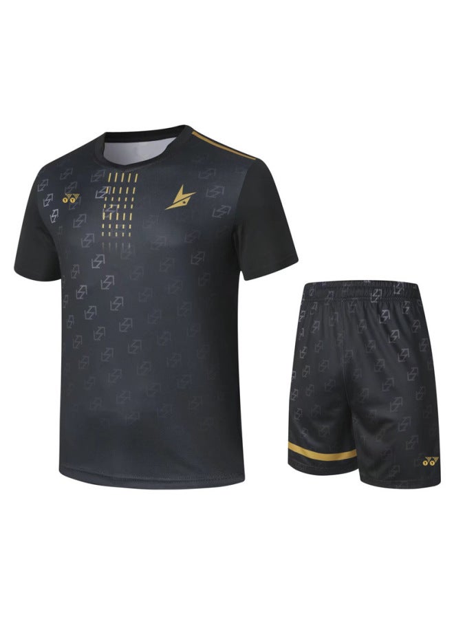 Yy New Summer Men's Tennis Training Clothing Short-sleeved Shorts Suit Breathable Sweat-absorbent Casual T-shirt Custom Printing