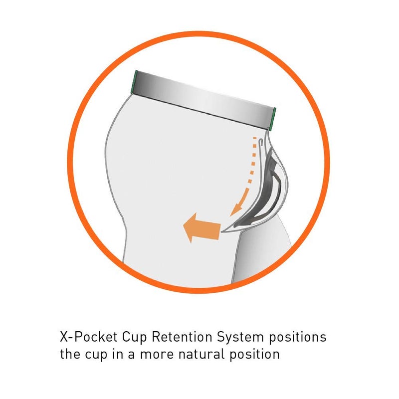 Shock Doctor Compression Shorts with Cup Pocket. Athletic Supporter Underwear with Pocket (Cup NOT Included) Youth & Adult White - Image 5