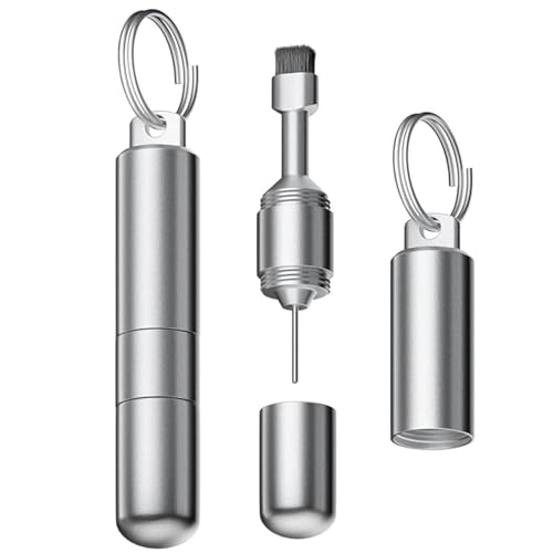 Zbdroxygen SIM Ejector Tool, Multi-Functional Mobile Cleaning kit, Silver Premium Material for iPhone, Android, Airpods, Travel Use, Tech-Savvy Gadgets Enthusiasts - Image 1