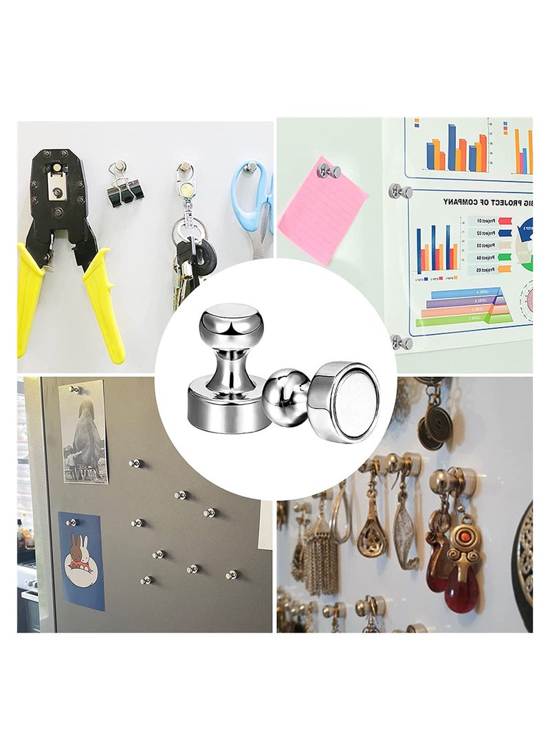 Luckam 18pcs Metal Magnetic Pushpin Magnetic Pushpin Fridge Magnets - Image 5