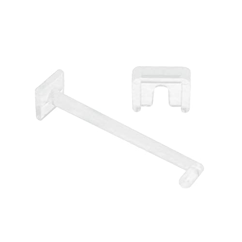 Geesatis 10 Pcs Acrylic Hooks Display Key Hooks for Party, Clear Mini Acrylic Hooks, Length 57 mm - Image 5