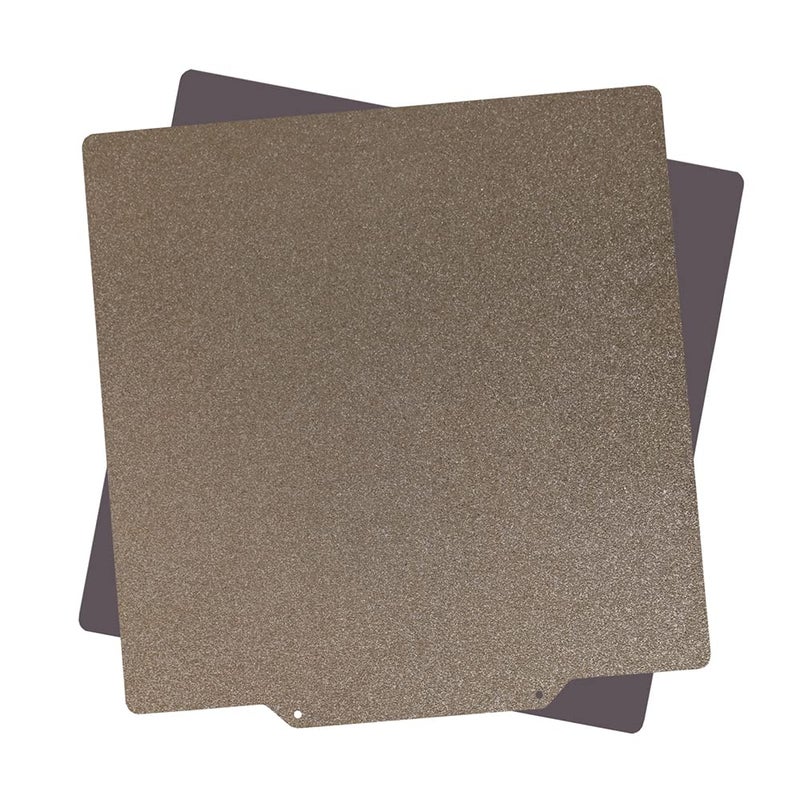 طابعة ثلاثية الأبعاد XCR لوحة بناء من الفولاذ الزنبركي المطلي بمسحوق PEI مقاس 310 × 210 مم PEI ذهبي مع قاعدة - Image 5