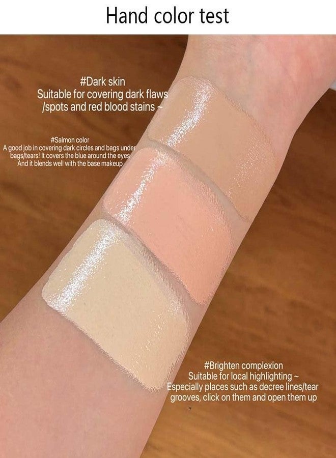Cappuvini Cute Cat Face-Repairing Concealer Palette | Waterproof Long Lasting High Coverage Concealer for Dark Circles, Redness & Blemishes | Moisturizing Mousse Texture with Natural Glow Finish | 3 Shades Dark, Salmon & Bright Complexion | for Women & Girls - Image 3