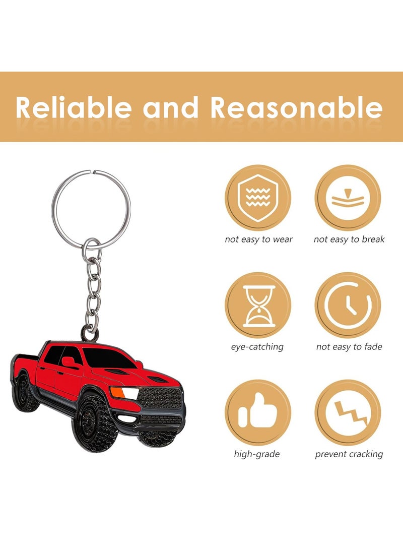 Ford Raptor Metal Car Keychain - Pickup Truck Design, Durable Zinc Alloy Perfect for Keys and Bags - Image 2