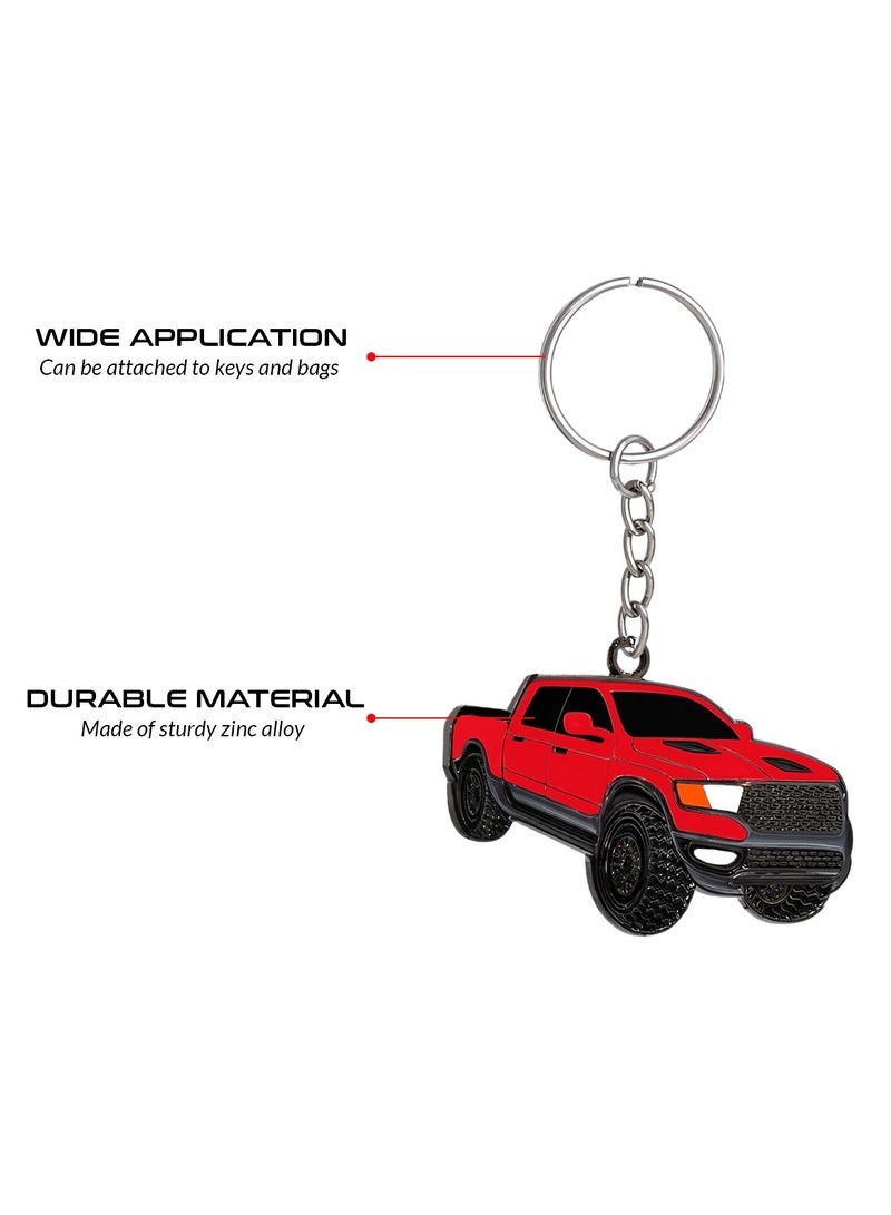 Ford Raptor Metal Car Keychain - Pickup Truck Design, Durable Zinc Alloy Perfect for Keys and Bags - Image 4