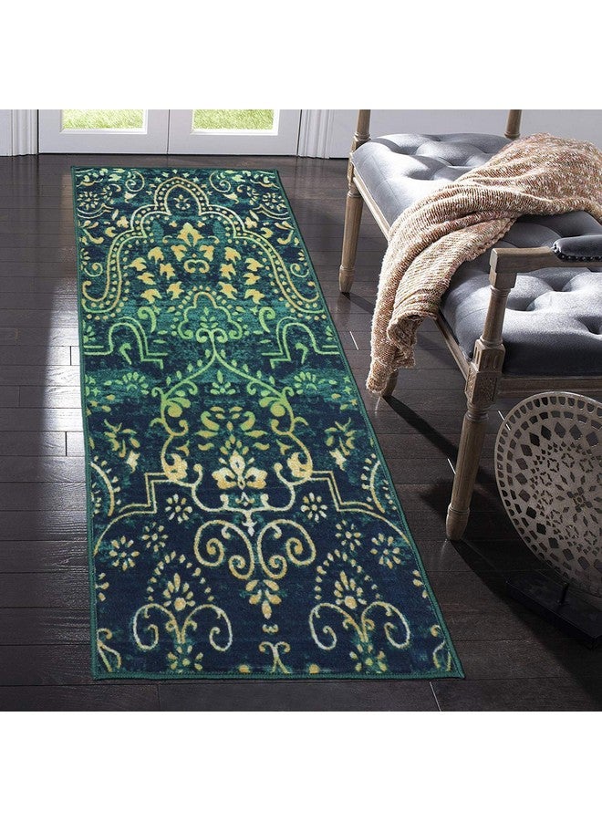 Status Contract Anti Slip Front Door Mat|(22"x55") Living Room Rug for Entrance Doors|Nylon Floor Mats for Home| Essential Small Rugs for Office, Bedroom & Kitchen| (Aqua Blue), Rectangular - Image 3