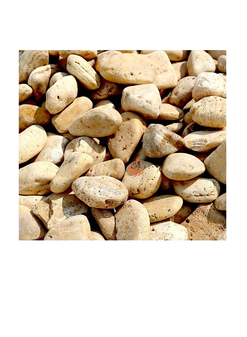 KNP Yellow Forest River Stone Natural Garden Material 3-5 cm 20kg - Image 1