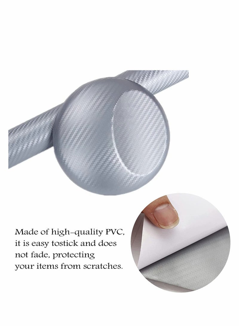 2PCS Carbon Fiber Vinyl Wrap for Cars DIY Adhesive Film for Interior and Exterior Decoration - Image 4