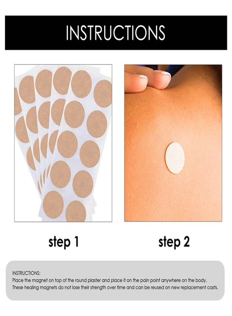 Best Acupuncture Point Magnetic Patches (50-Pack) - Non-Woven Breathable, Magnetic Stimulation, Pain Relief, Reduces Inflammation, Improves Blood Circulation, Full-Body Multi-Area Care Patches - Image 5
