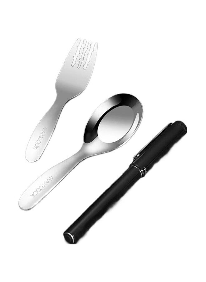 MAX COOK (Maxcook) 316 Stainless Steel Fork And Spoon Set, Children'S Tableware, Western Dining Utensils, 2-Piece Set Mccu9944 - Image 3