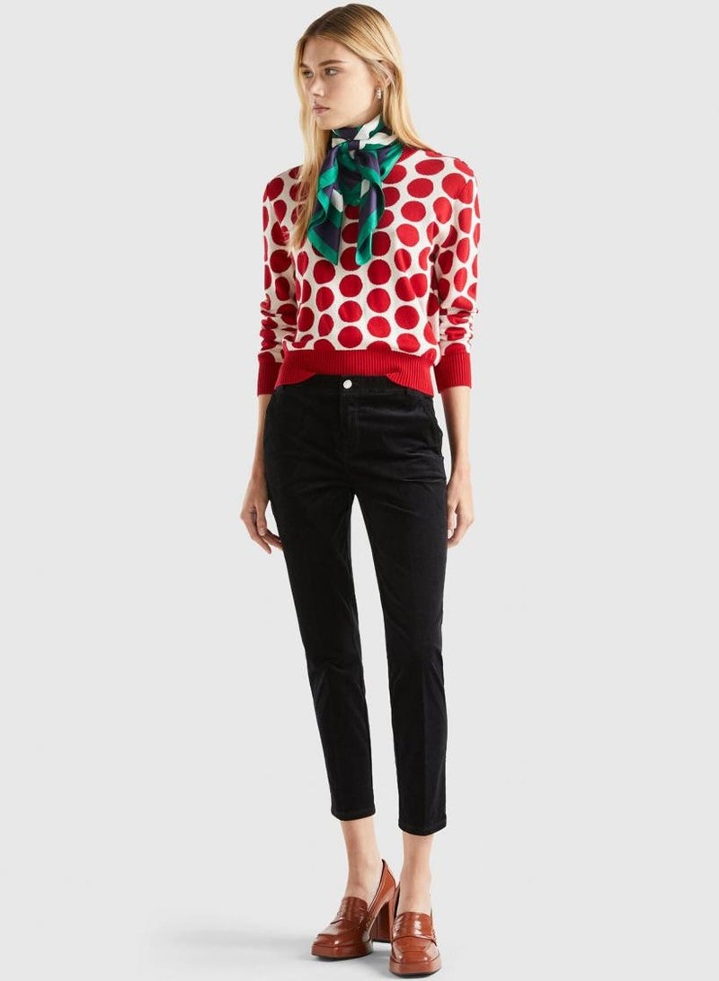 UNITED COLORS OF BENETTON Stretch Velvet Chinos - Image 3