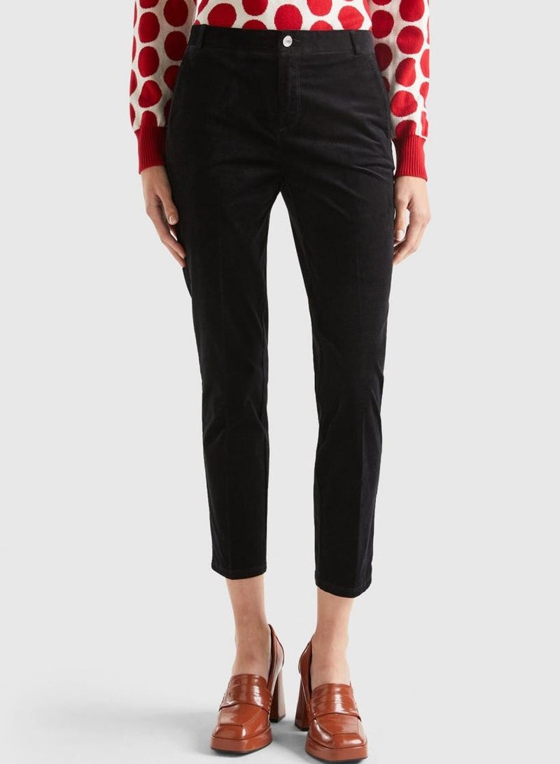 UNITED COLORS OF BENETTON Stretch Velvet Chinos - Image 1