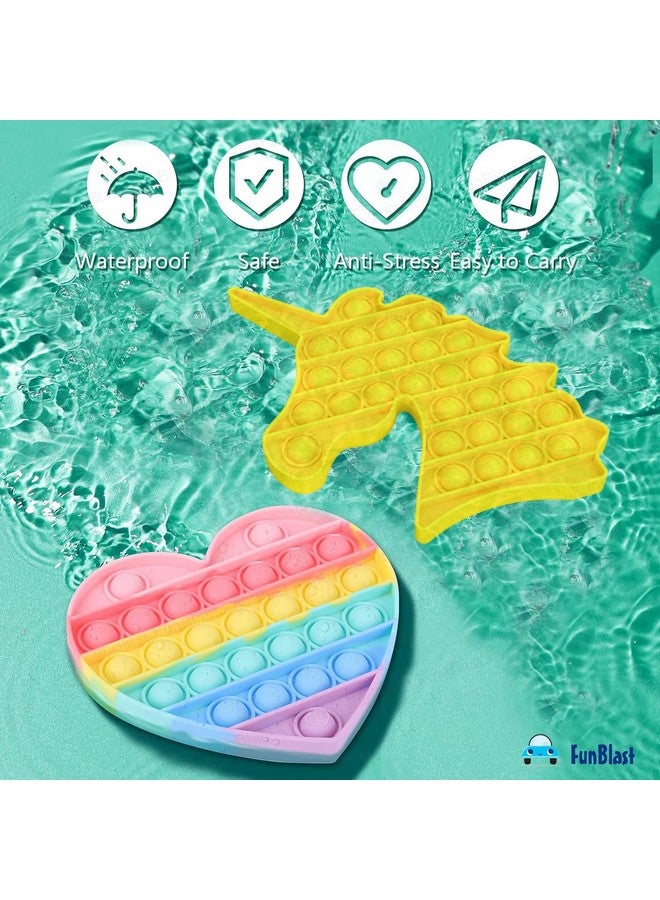 FunBlast Pop It - Popit Game, Poppet for Kids, Pop It Toy, Pop It Toys for Kids, Pop It Fidget Toy, Pop It Big, Pop It for Girls, Pop It for Boys, Unicorn Pop It, Stress Relief Toys (Pack of 2 Pcs) - Image 5