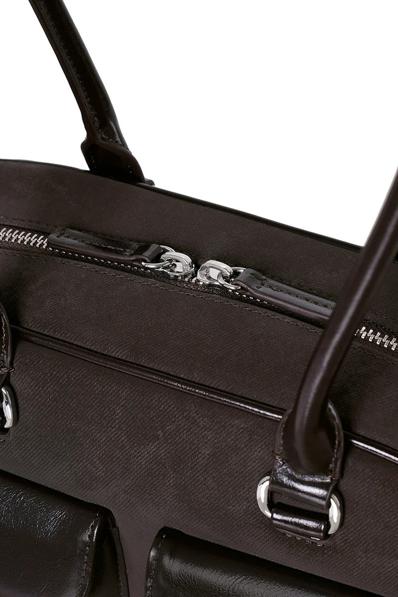 ستاند حقيبة كتف جلدية  Oil Chubby Bag - Image 4