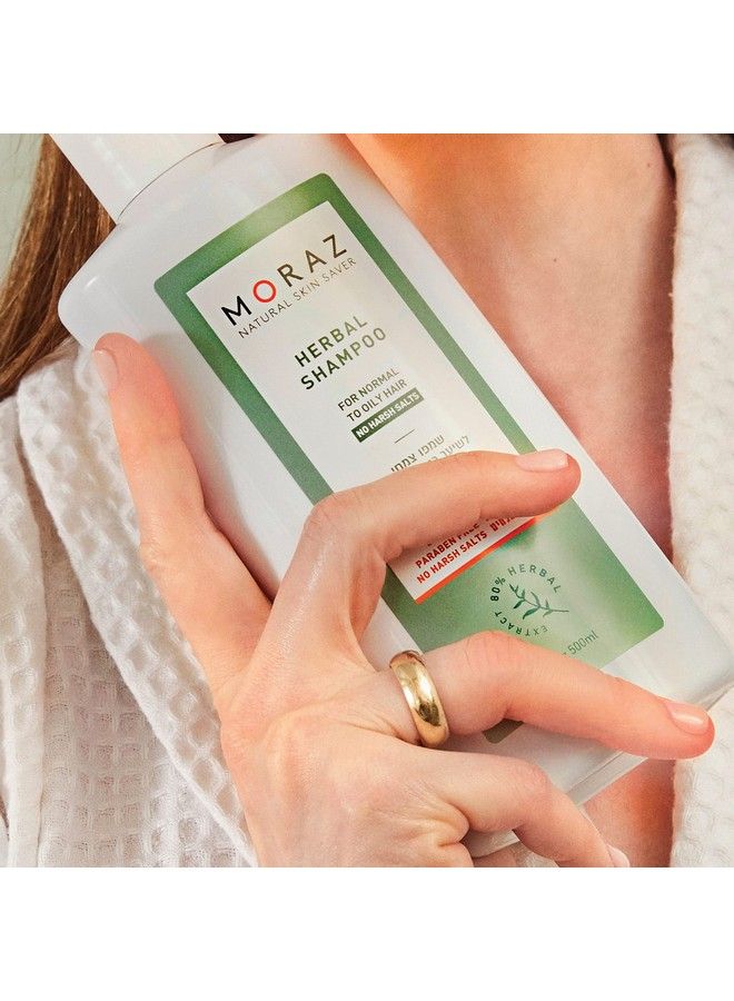 Moraz Natural Repair Moisturizing Shampoo For Normal To Oily Hair With Herbal Essences Shampoo For Women Vegan Natural Hair Treatment Organic Shampoo Paraben And Cruelty Free 17 Fl.O - Image 4