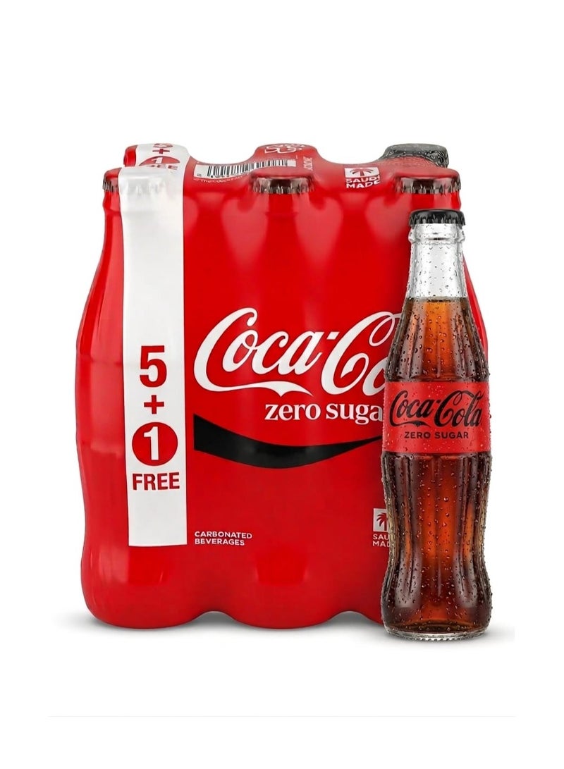 Coca-Cola Zero Carbonated Soft Drink Bottles - Image 1