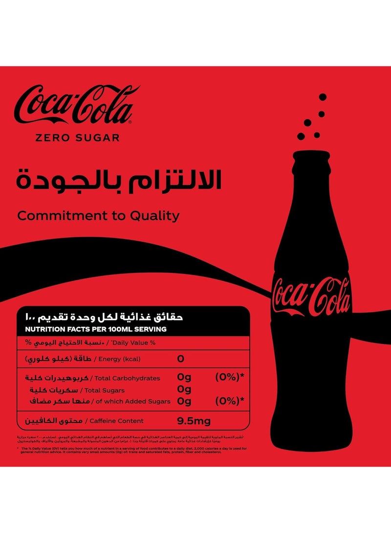 Coca-Cola Zero Carbonated Soft Drink Bottles - Image 2
