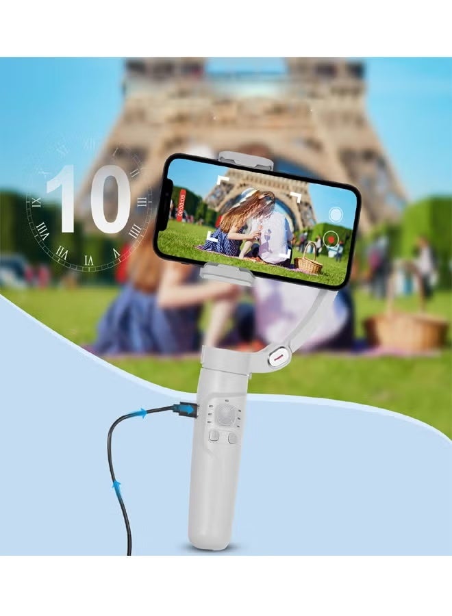 JAJEEK M1 3-Axis Foldable Smartphone Stabilizer Gimbal Handheld with Intelligent Tracking, Phone Holder for Vlogging, Video Recording, Live Streaming, Content Creation, TikTok, YouTube, Reels, Smartphone Photography and Smooth Shake-Free Videos - Image 5