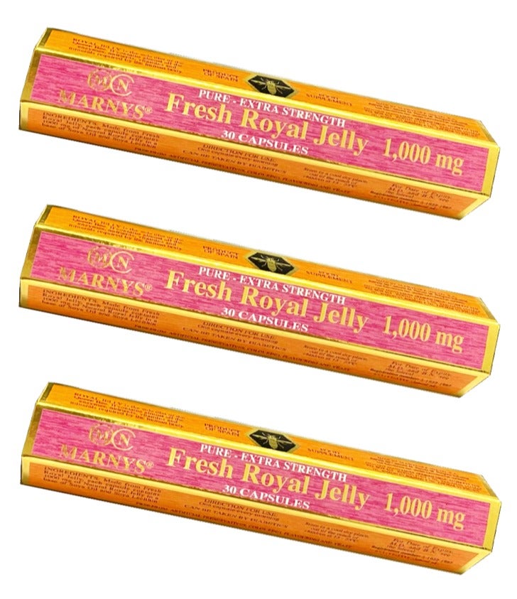 MARNYS Royal Jelly 1000 - 30 Capsules - 3 Packs (90 Capsules) - Image 1