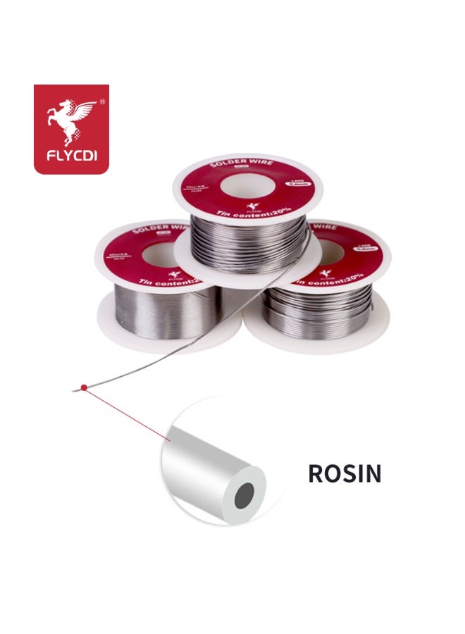 flycdi XS-100 Eco-Friendly Solder Wire with 20% tin content, net weight 20g - Image 4