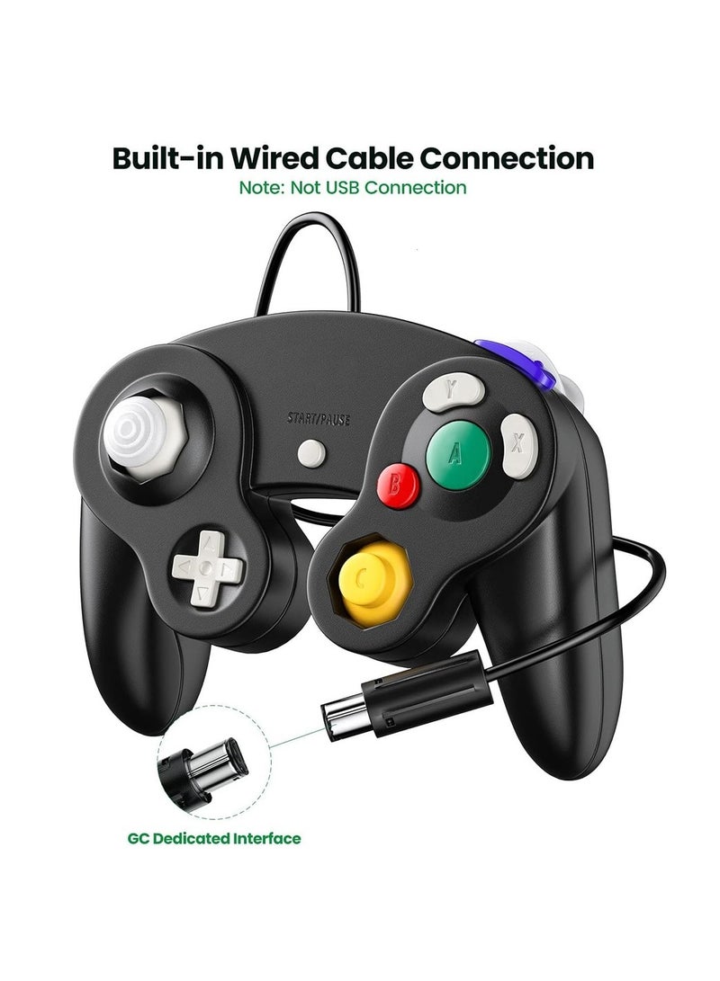 2PCS Wired Controller Classic Gamepad For Nintendo Controller - Enhanced (Black) - Image 2