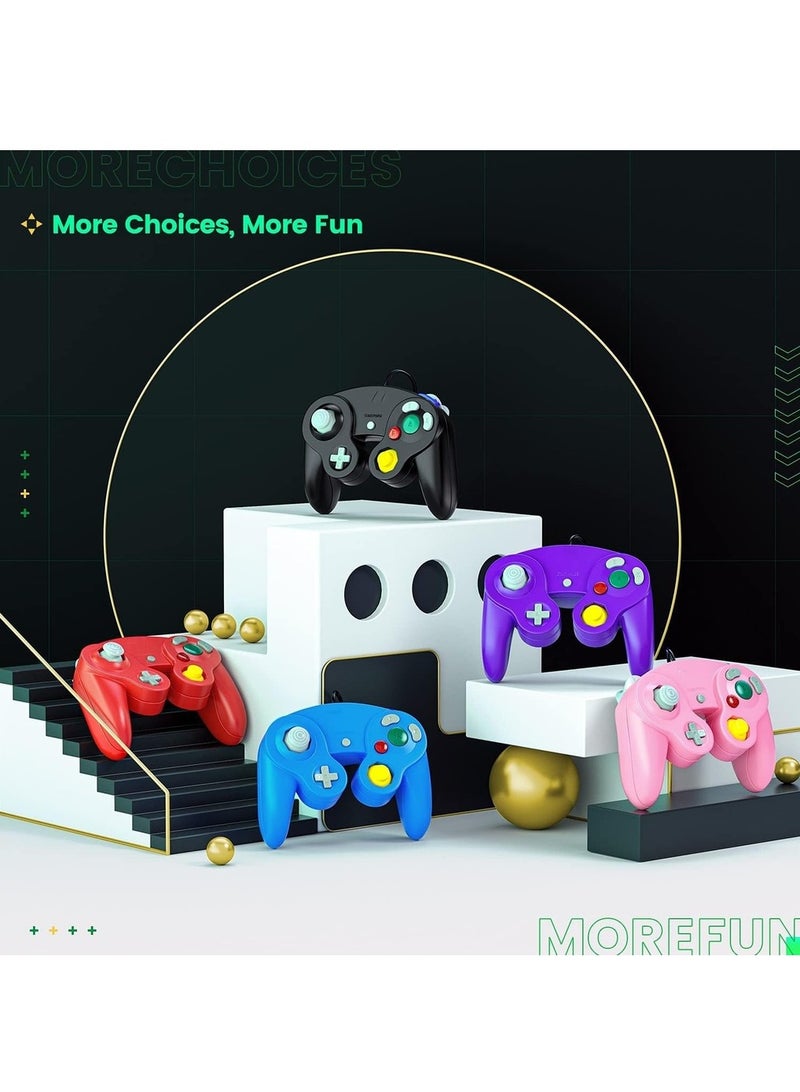 2PCS Wired Controller Classic Gamepad For Nintendo Controller - Enhanced (Black) - Image 5