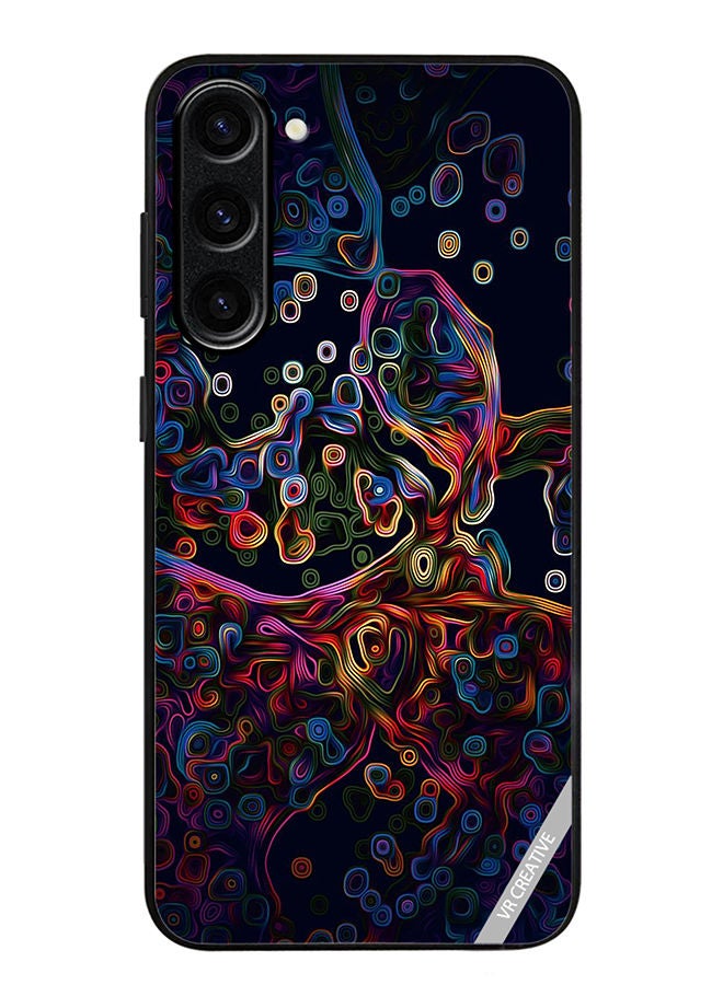 VR CREATIVE Protective Case Cover For Samsung Galaxy S23 Abstract Design Multicolour - Image 1