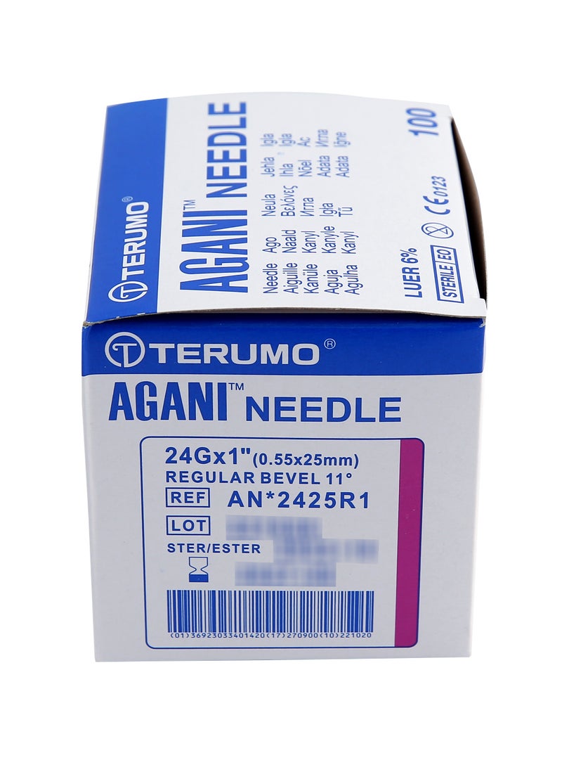 Terumo Agani Needle 24G x 1 (0.55 x 25mm) - Image 1