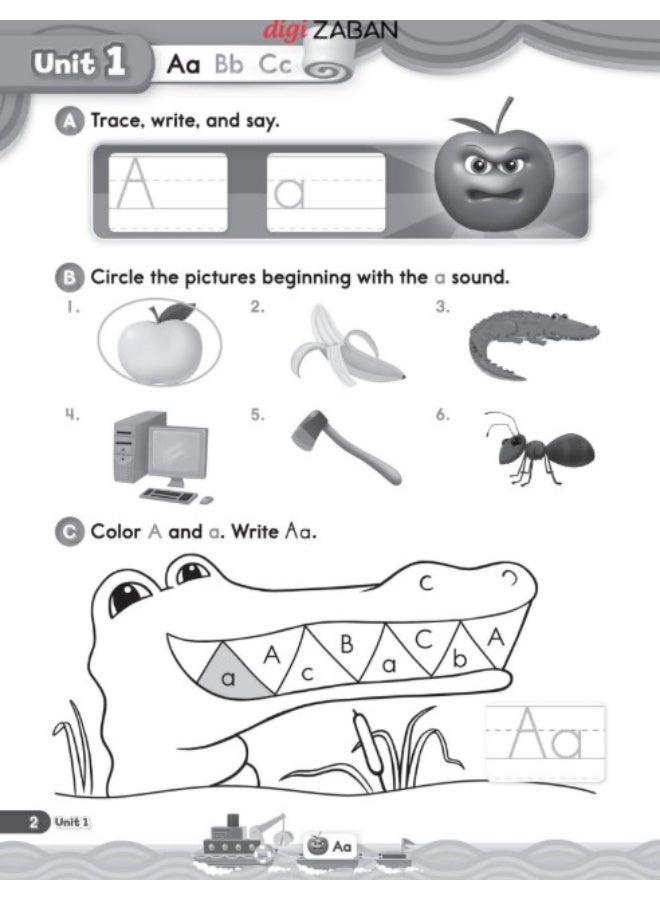 Oxford Phonics Book Word 1 The Alphabet Work Book - Image 3
