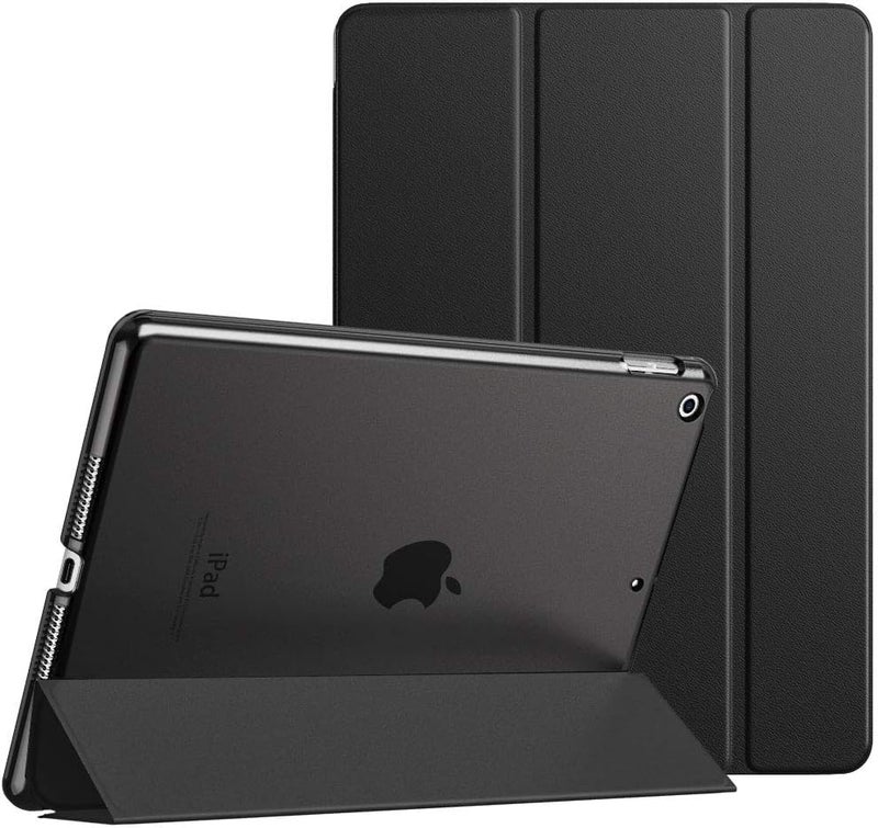 MoKo Case Fit New iPad 9th Generation 2021/8th Generation 2020/7th Gen 2019, iPad 10.2 Case - Slim Smart Shell Stand Cover with Translucent Frosted Back Protector, (Auto Wake/Sleep), Black - Image 1
