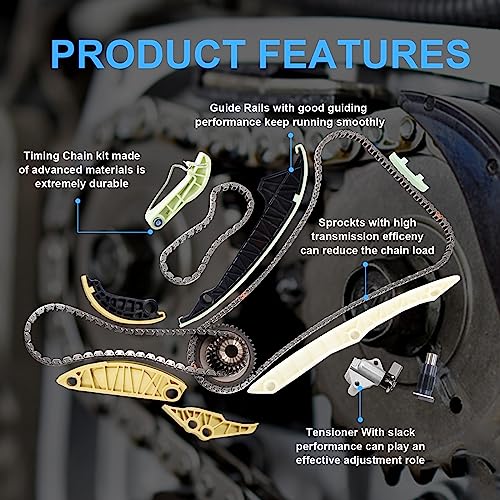 DOFOCH Engine Timing Chain Tool Kit for Audi 2008-2015 2.0L A3 A4 A5 A6 Q3 Q5 S3 TT Quattro, for 2008-2014 2.0L Volkswagen Beetle CC EOS Golf GTI Jetta Tiguan Passat, 6H109467N 06H109467R 06H109158N - Image 2