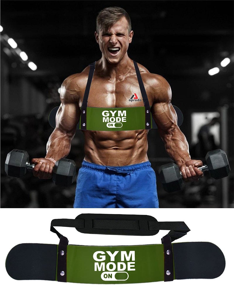 Aprodo New Professional Arm Blaster, Biceps Muscle Workout, Heavy Duty Thick Gauge, Padded, for Men & Women (Gym Mode ON) - Image 1
