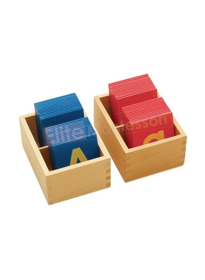 Lower And Capital Case Sandpaper Letters With Boxes