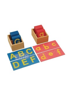 Elite Montessori Lower And Capital Case Sandpaper Letters With Boxes  - Image 2