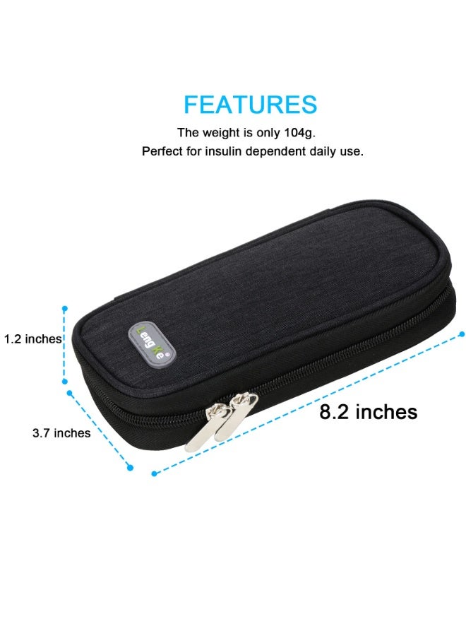 LengKe Insulin Cooler Travel Case - Portable Refrigerated Medicine Case for Insulin Pen, Medication and Diabetic Supplies with 2 TSA Approved Ice Pack - Image 3