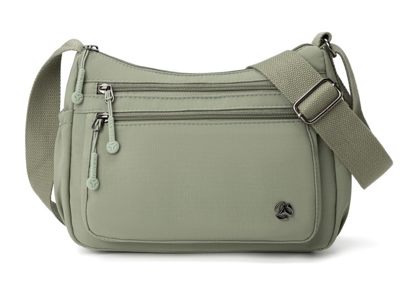 Pealwel Casual Crossbody Bag with Anti Theft Pocket - Women Lightweight Water-Resistant Purse Bag (Light Green) - Image 1