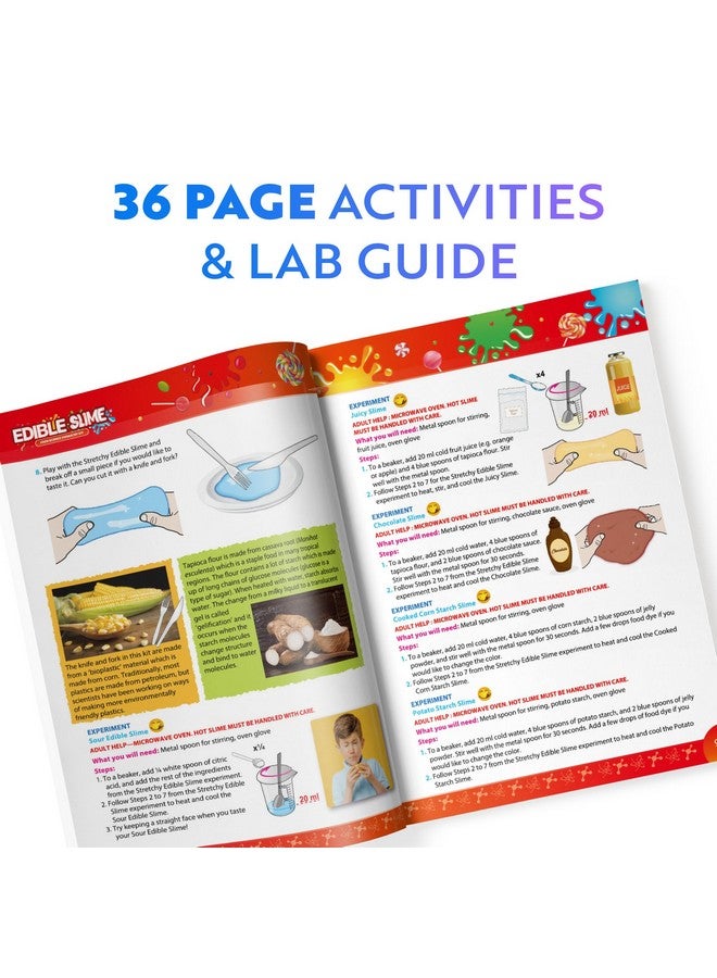 Playz Playz Edible Slime Candy Making Science Kit for Kids Ages 8-12 Years Old - Food Science Chemistry Kid Science Kit with 25 Experiments to Make Slime Chocolates, Educational Science Kits for Boy & Girls  - Image 5