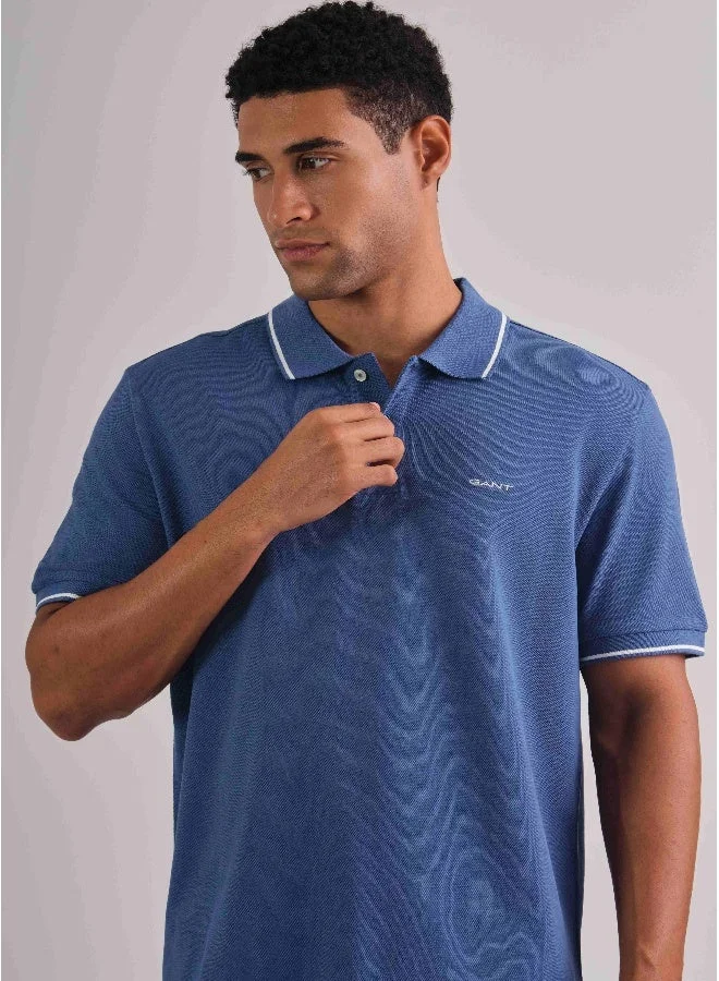 GANT  Gant Tipping Short Sleeve Pique Polo for Men | Best Price UAE