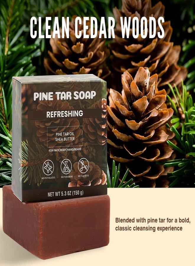 Rinse & Robust Men’s Soap Bar for Men – Natural Mens Soap – Clean Cedar Woods – Deep Cleansing for Everyday Use – Fresh, Balanced Scent – All Skin Types – 5.3 oz (4-Pack) - Image 3