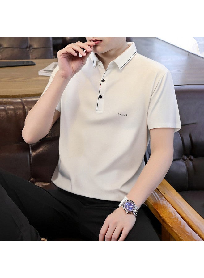 FOLUNSI Luxury & Sophisticated】men's Polo Shirt - Summer Business Casual, Breathable & Comfortable, Versatile Styling - Image 4