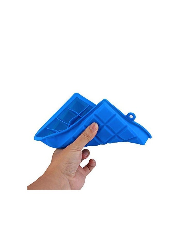Clazkit قوالب مكعبات الثلج المصنوعة من السيليكون من كلازكيت، عبوة من قطعتين - ٢٤ تجويفًا لكل قالب ثلج [متعدد الألوان] - Image 3