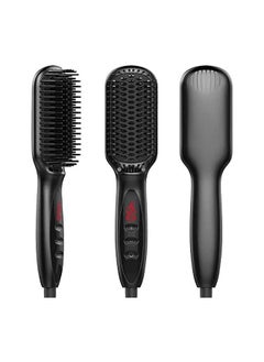 General Hair Straightener Brush, Ionic Hair Straightening Brush with Fast MCH Ceramic Heating, Anti-Scald, Auto Temperature Lock and Auto-Off Function, Portable Straightening Comb for Home  - Image 1